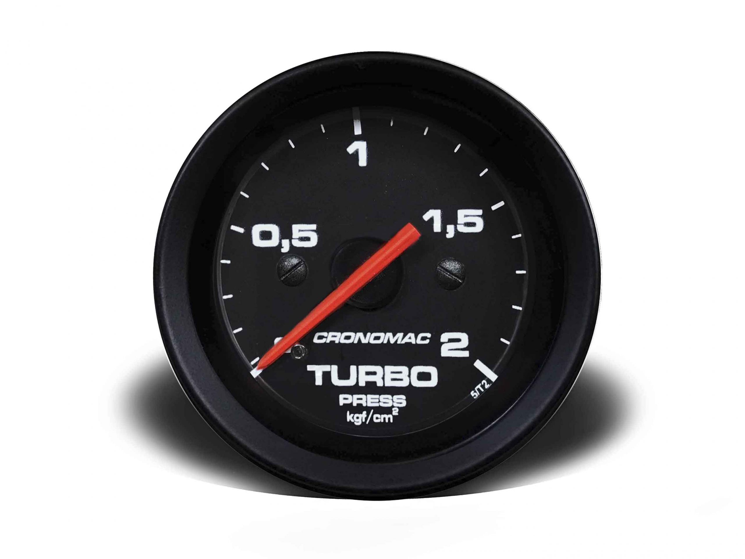 Manômetro Pressão Turbo 52mm Mecânico 2kg Street – Preto – Cronomac